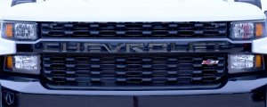 Chevrolet Colorado Grille Letters - Putco - Black Platinum - `19-`22