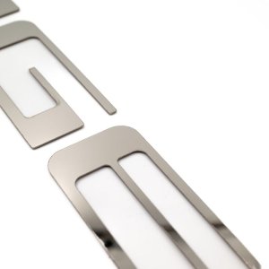 Ford Ranger Lettering Emblems - Rear - Putco - Stainless Steel - `19-`23