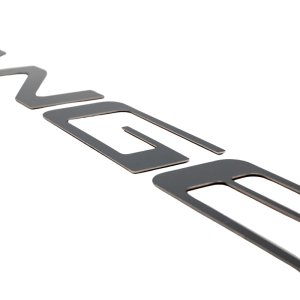 Ford Ranger Tailgate Lettering Kit - Putco - Flat Cut - Black Platinum - `24-`26