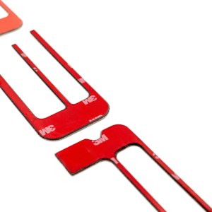 Ford Ranger Tailgate Lettering Kit - Putco - Black Platinum - Polished Stainless - `24-`26