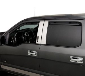 Ford F-250 Window Visors - Front + Rear - Putco - Element - Tinted - `24-`26