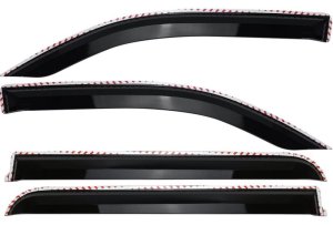 Ram 1500 Window Visors - Front + Rear - Putco - Element - Tinted - `19-`26