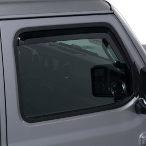 Jeep Wrangler Window Visors - Front - Putco - Element - Tinted - `18-`26
