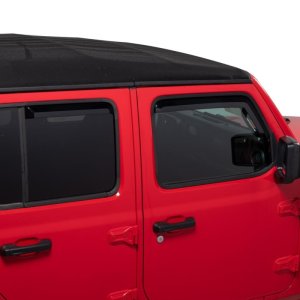 Jeep Wrangler Window Visors - Front + Rear - Putco - Element - Tinted - `18-`26