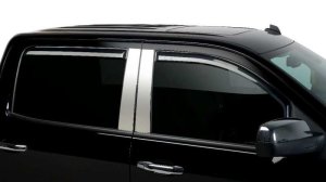 Nissan Titan Window Visors - Front + Rear - Putco - Element - Tinted - `16-`20