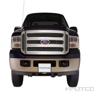 Ford Super Duty F-250 Shadow Billet Grille Insert - Putco - Mirror Finish Aluminum - `05-`07