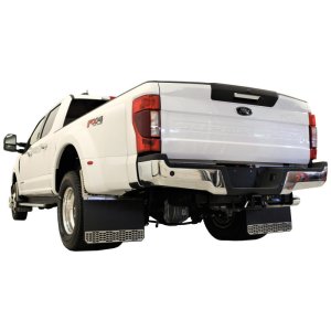 GMC Sierra 3500 Mud Flaps - Rear - Putco - Hex Shield - Polished Stainless Steel - `20-`26