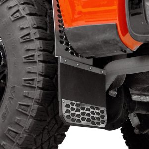 Chevrolet Silverado 2500 Mud Skins - Front or Rear - Putco - Hex Shield - Brushed Stainless Steel - `20-`26
