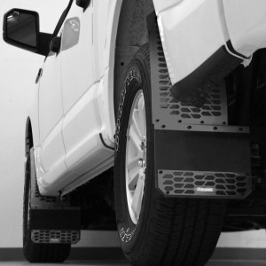 Ford F-150 Mud Flaps - Front or Rear - Putco - Hex Shield, High-Density Polyethylene - Carbon Black - `15-`20