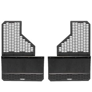 Ford SuperDuty Mud Flaps - Rear - Putco - Hex Shield - Carbon Black - `11-`16 Ford SuperDuty Mud Flaps - Rear - Putco - Hex Shield - Carbon Black - `11-`16