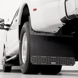 GMC Sierra 3500 Mud Flaps - Rear - Putco - Hex Shield - Carbon Black - `15-`19