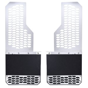 Dodge Ram 2500 Mud Flaps - Front - Putco - Hex Shield Series - Carbon Black - `10-`26