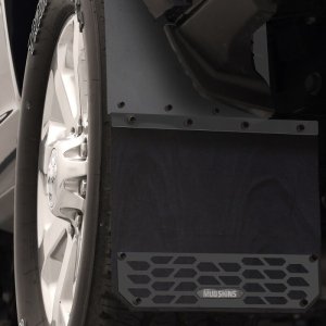 Dodge Ram 3500 Mud Flaps - Front - Putco - Hex Shield Series - Carbon Black - `10-`26