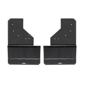 Dodge Ram 3500 Mud Flaps - Front - Putco - Hex Shield Series - Carbon Black - `10-`26