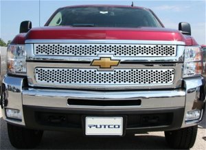 Chevrolet Silverado 2500 Grille Insert - Putco - Punch Stainless Steel - `07-`10