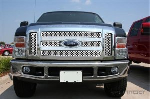 Ford F350 Grille - Putco - Punch Stainless Steel - Mirror finish - `08-`10