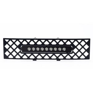 Ford F-150 Bumper Grille Insert - Putco - SS Diamond w/ 10in Luminix Light Bar - Black - `11-`14