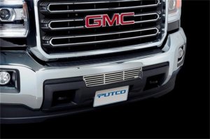 GMC Sierra 3500 Bumper Grille Inserts - Putco - Stainless Steel - Bar Design - `15-`19
