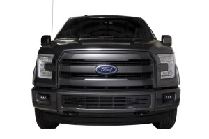 Ford F-150 Bumper Grille Inserts - Putco - Stainless Steel Bar Design - Black - `15-`17