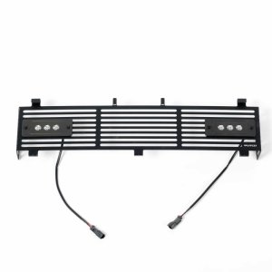 Ford SuperDuty Bumper Grille Inserts - Putco - SS Black Bar Design - Black - `11-`16
