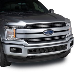 Dodge Ram 2500 Bumper Grille Inserts - Putco - Bar Style w/ 10in Luminix Light Bar - Black - `11-`19