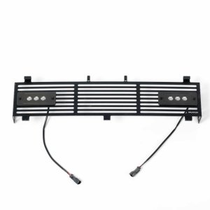 Dodge Ram 2500 Bumper Grille Inserts - Putco - Bar Style w/ 10in Luminix Light Bar - Black - `11-`19