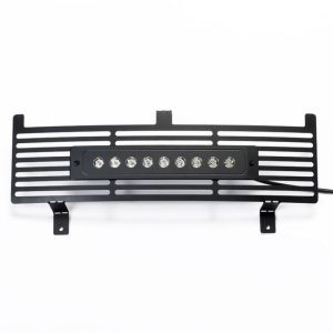 Chevrolet Silverado 2500 Bumper Grille Insert - Putco - Bar Design w/ 10 in. Curved Flush Luminix Light Bar - Black - `15-`19