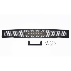Ford F-150 Bumper Grille Insert - Putco - Punch Design w/ 10in Luminix Light Bar - Black - `15-`17
