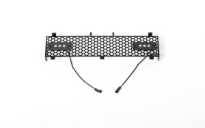 Ford F350 Bumper Grille Inserts - Putco - SS Black Punch Design w/ Qty 2 - 6in Light Bars - Black - `11-`16