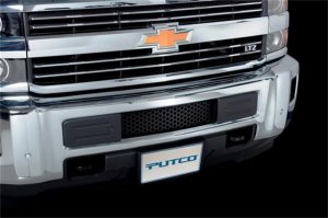 Chevrolet Silverado 2500 Bumper Grille Inserts - Putco - Punch Design - Black - `15-`19