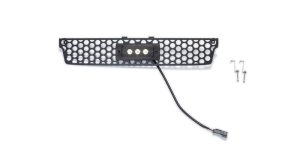 GMC Sierra 3500 Bumper Grille Insert - Putco - Punch Design with 6 in. Flush Luminix Light Bar - Black - `15-`19