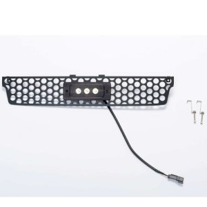 GMC Sierra 3500 Bumper Grille Insert - Putco - Punch Design with 6 in. Flush Luminix Light Bar - Black - `15-`19