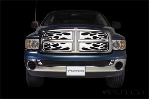 Dodge Ram Truck 2500 Grille Insert - Putco - Flaming Inferno Stainless Steel - `02-`05
