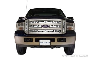 Ford SuperDuty Grille Insert - Putco - Flaming Inferno - Stainless Steel - `05-`07