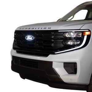 Ford Expedition Luminix LED Emblems - Front Grille - Putco - Luminix - Matte Black - `25-`26
