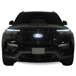 Ford Explorer LED Emblems - Front Grille - Putco - Luminix - Matte Black - 2024+ Ford Explorer LED Emblems - Front Grille - Putco - Luminix - Matte Black - 2024+