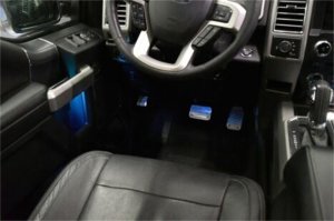 Ford Super Duty Pedals - Putco - Liquid Solid Billet Track Design - `17-`20