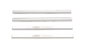 Chevrolet Silverado Door Sills - Putco - With CHEVROLET Etching - Stainless Steel - `14-`18