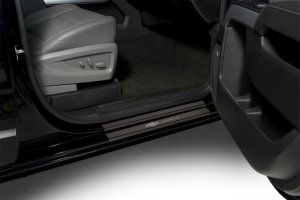 Chevrolet Silverado Door Sills - Putco - Chevrolet Etching - Black Platinum - `14-`18