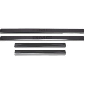 GMC Sierra 1500 Door Sills - Putco - GMC Etching - Black Platinum - `14-`19