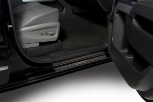 GMC Sierra 2500 Door Sills - Putco - GMC Etching - Black Platinum - `15-`19