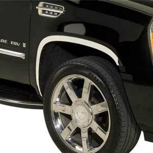Cadillac Escalade Fender Trim - Putco - Stainless Steel - Polished Stainless steel or Black platinum - `07-`14