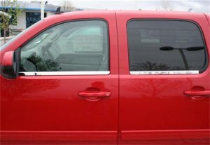 Chevrolet Avalanche Window Trim - Putco - Chrome - Stainless Steel - `07-`14