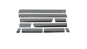 Chevrolet Silverado Rocker Panels - Putco - Black Platinum - Black - `14-`19