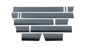 Ford F-150 Rocker Panels - Putco - Black Platinum - Black - `09-`14