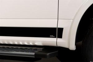 Ford F-150 Rocker Panels - Putco - Black Platinum - Black - `15-`20