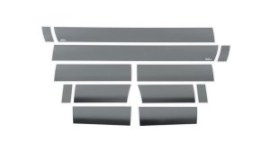 Ford F250 Rocker Panels - Putco - Black Platinum - Black - `11-`16
