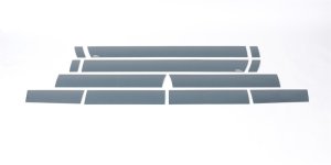 Ford F350 Rocker Panels - Putco - Black Platinum - Black - `11-`16