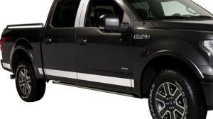 Ford SuperDuty F250 Rocker Panels - Putco - Stainless Steel, 4.25 in. Wide - `17-`22