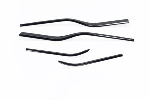 Ford F250 Tinted Window Trim Accents - Putco - ABS Plastic - Tinted - `17-`20